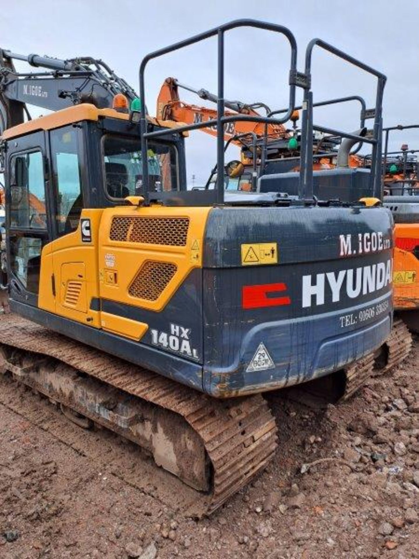 Hyundai HX140AL 14t excavator, serial no. HHKHE433CE0000166, Year: 2022, hours: 1,497, Key: 1, - Image 6 of 21