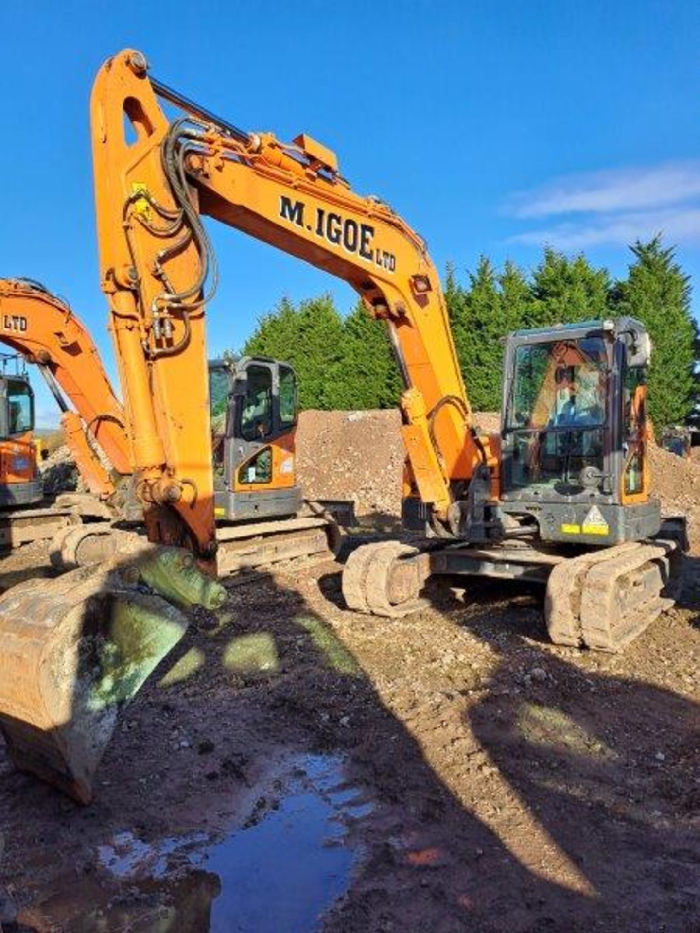 Doosan DX85R-3 8t excavator, serial no. DHKCEAAVAL6003078, Year: 2021, Hours: 2,740, Key: 1, with