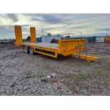 Barford L22 twin axle low loader beavertail plant trailer, serial no. SH-L22-S-A-444, Build No.