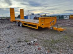 Barford L22 twin axle low loader beavertail plant trailer, serial no. SH-L22-S-A-444, Build No.