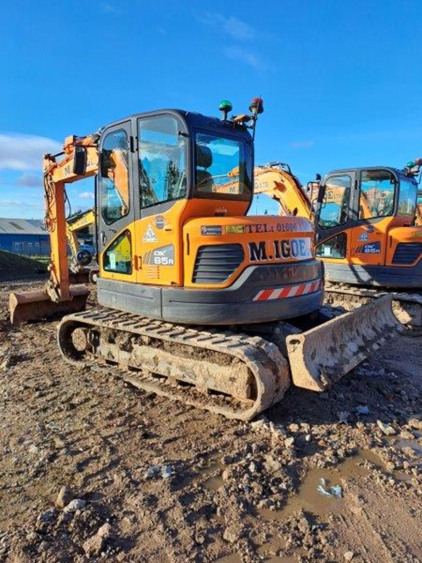 Doosan DX85R-3 8t excavator, serial no. DHKCEAAVLL6003088, Year: 2021, Hours: 2,260, Key: 1, with - Image 6 of 17