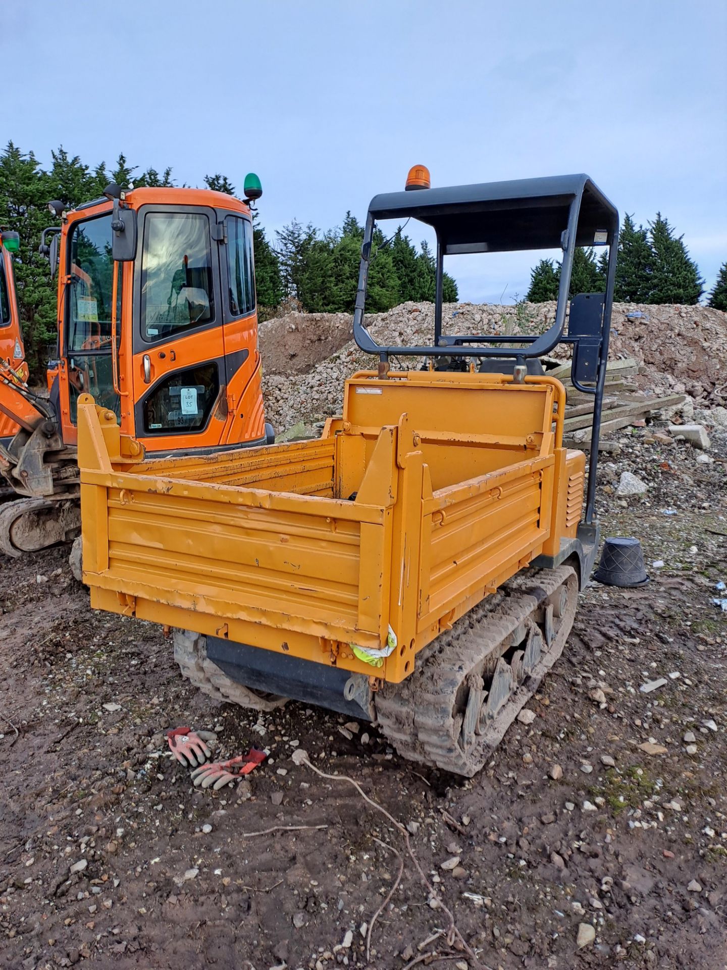 Messersi TCH1500/C/U tracked dumper, serial no. A7002349, year: 2007, with green light, orange - Image 2 of 9