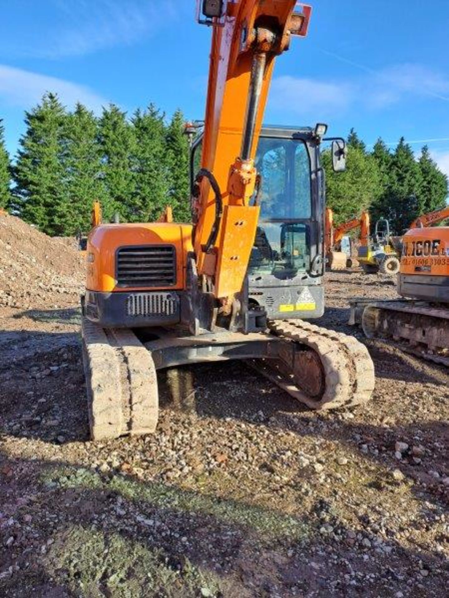 Doosan DX85R-3 8t excavator, serial no. DHKCEAAVAL6003078, Year: 2021, Hours: 2,740, Key: 1, with - Image 12 of 17