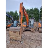 Doosan DX140LC-5 14t excavator, serial no. DHKCEBBRCJ0001775, Year: 2018, Hours: 5,405, Key: 1, with