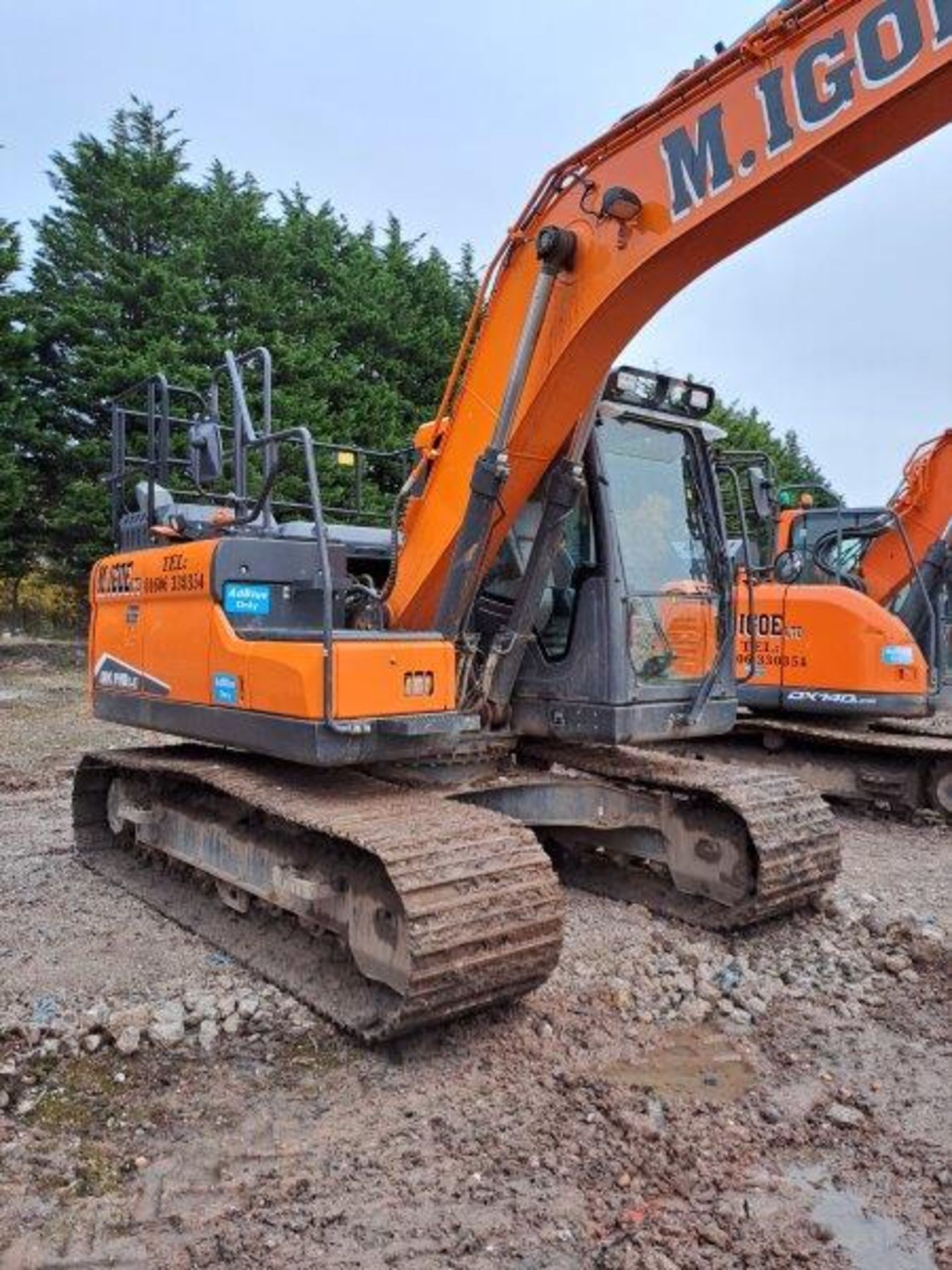 Doosan DX140LC-7 14t excavator, serial no. DHKCEBDTTM0001038, Year: 2021, hours: 2,074, Key: 1, with - Image 7 of 20