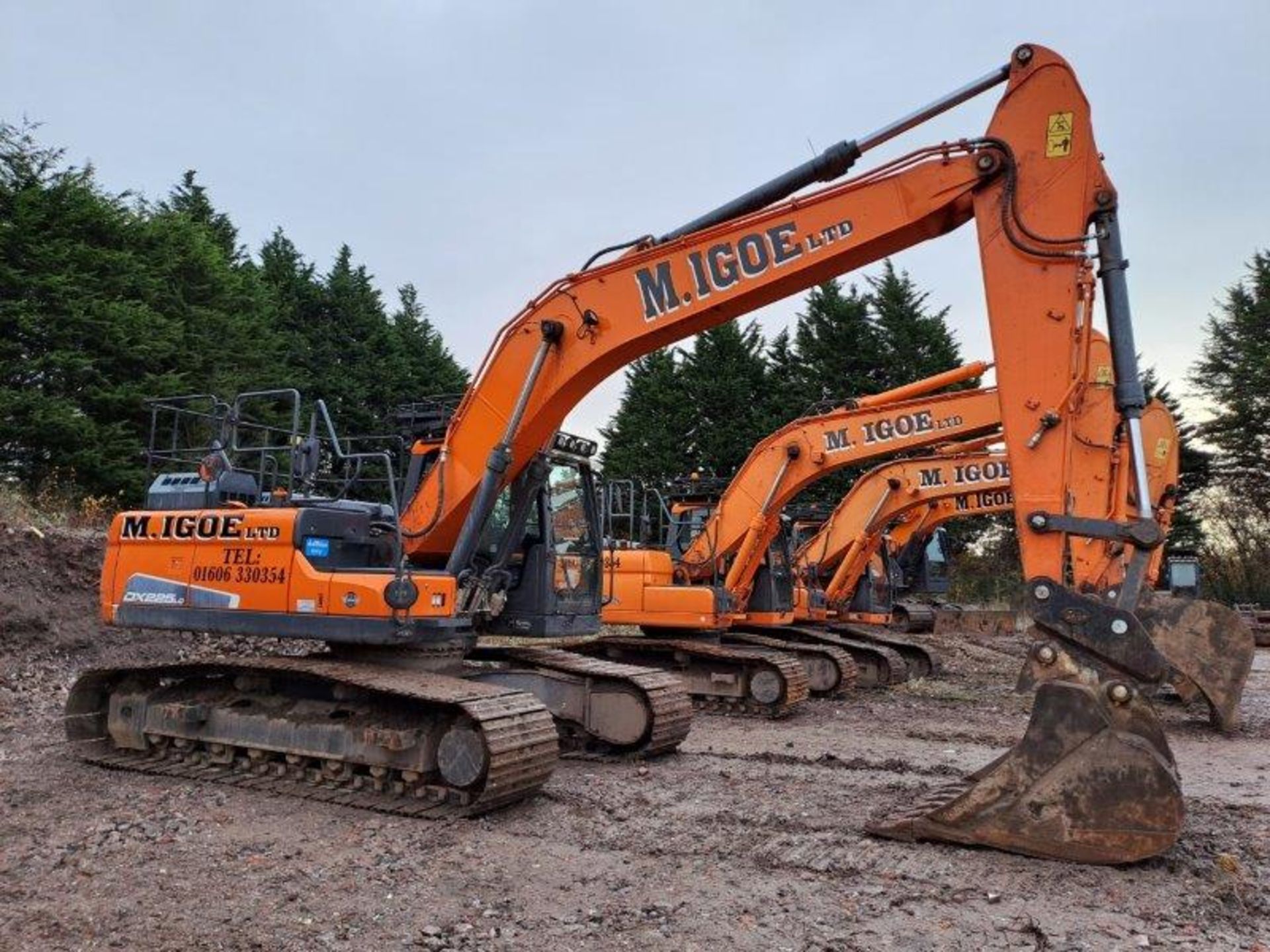 Doosan DX225LC-5 25.5t excavator, serial no. DHKCEBBUT2J0002021, Year: 2018, Hours: 5,430, Key: 1, - Image 11 of 20