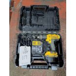 DeWalt DCD776 drill, with 2 x batteries, charger & case
