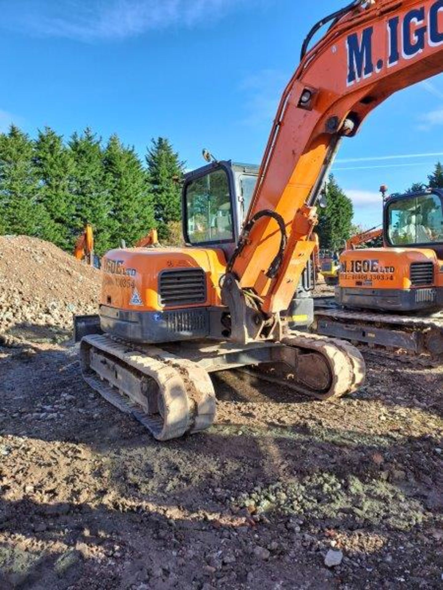 Doosan DX85-3 8t excavator, serial no. DHKCEAAVCH6001915, Year: 2018, Hours: , Key: 1, with blade, - Bild 14 aus 20