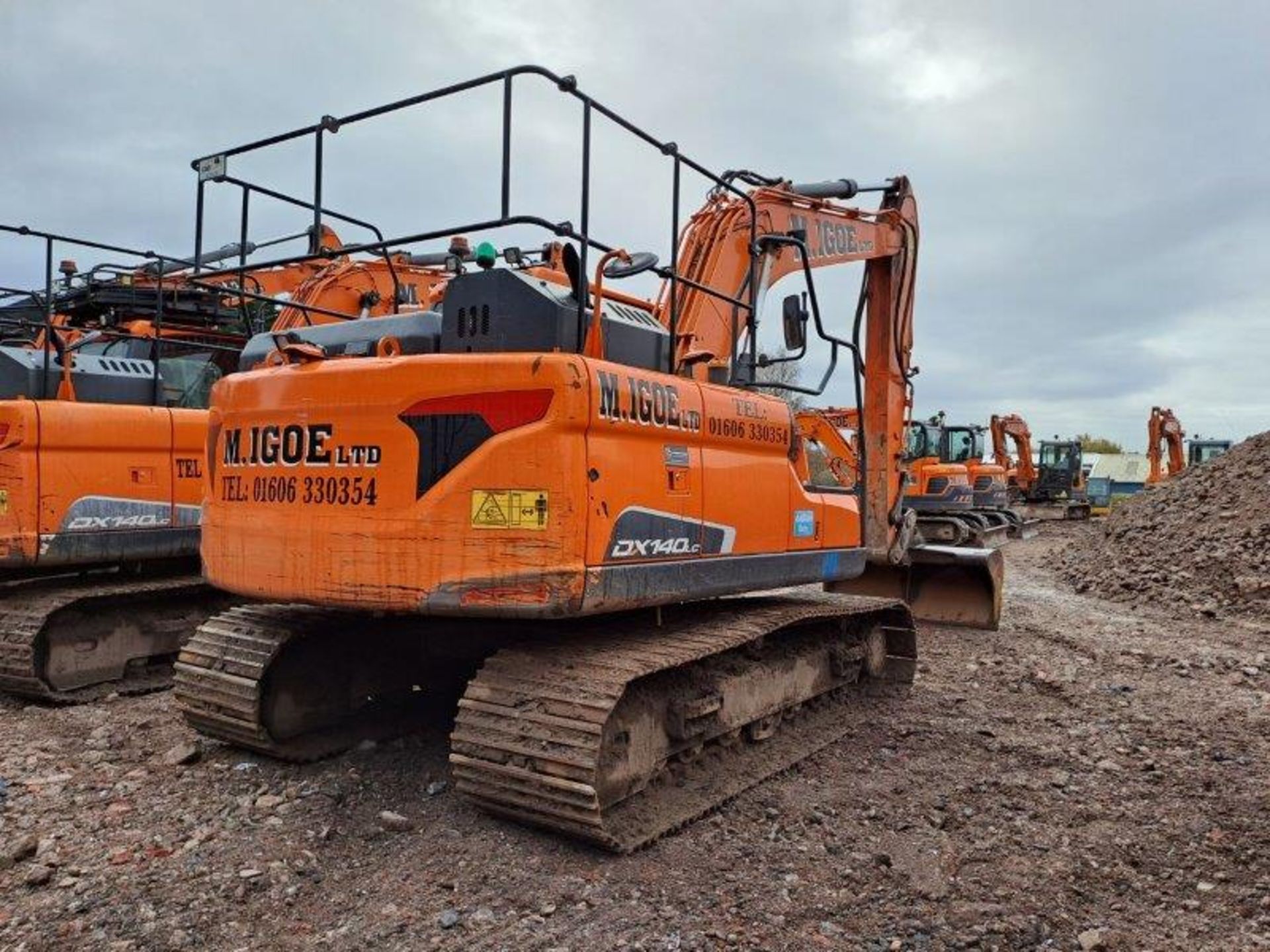 Doosan DX140LC-5 14t excavator, serial no. DXCCEBBREK0020165, Year: 2019, Hours: 4,687, Key: 1, with - Image 9 of 22