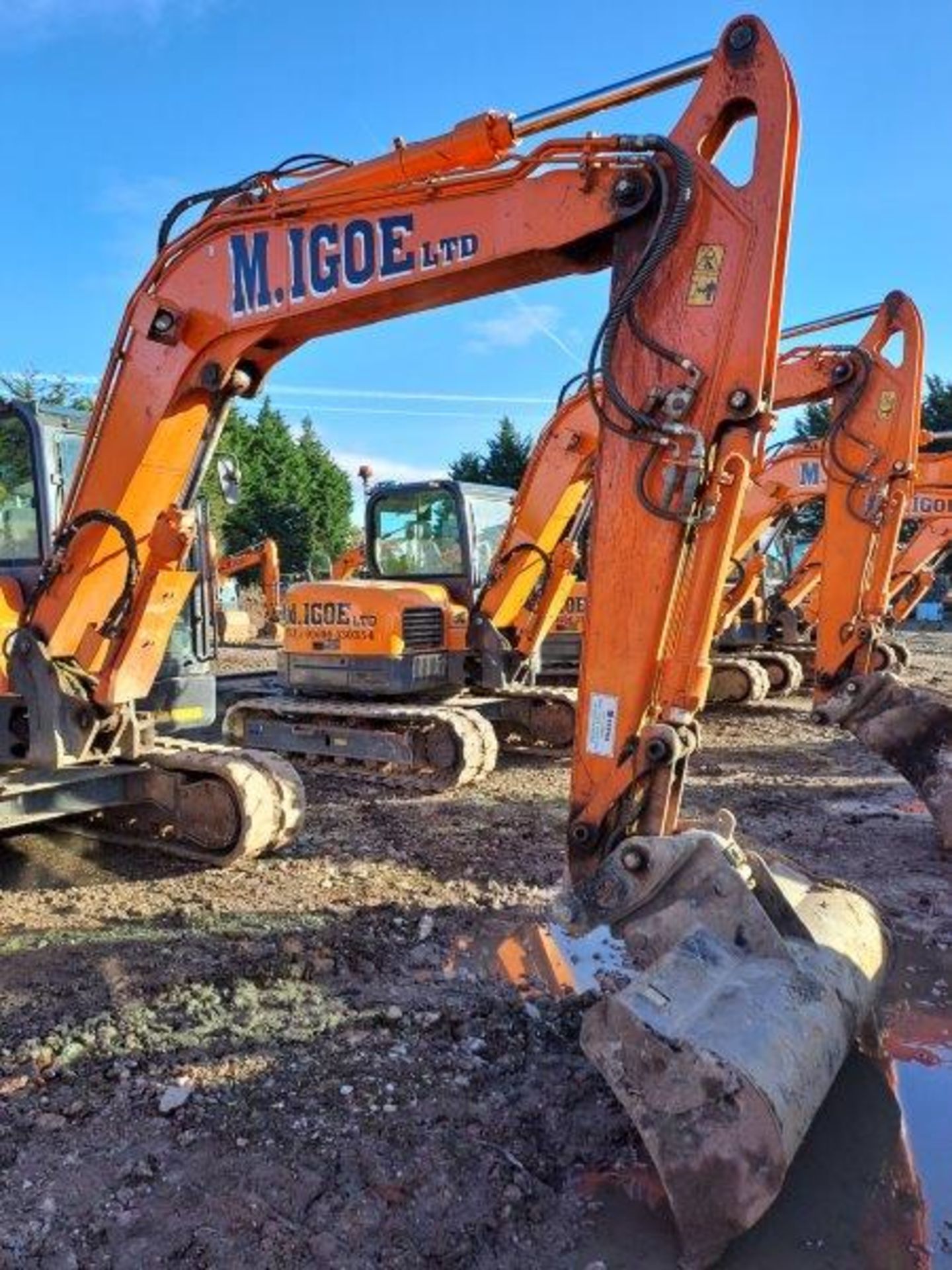 Doosan DX85-3 8t excavator, serial no. DHKCEAAVCH6001915, Year: 2018, Hours: , Key: 1, with blade, - Bild 13 aus 20