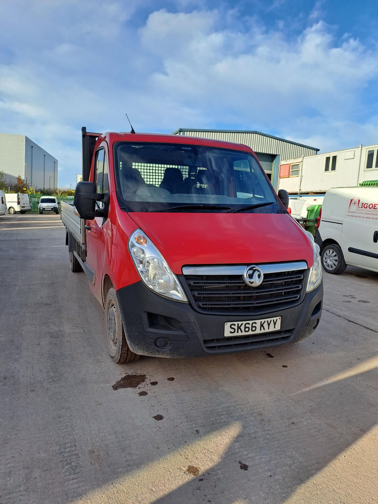 Vauxhall Movano F3500 L3H1 CDTI Dropside Lorry Reg: SK66 KYY, Mileage: 114,568, DOR: 01/09/2016, - Image 12 of 13