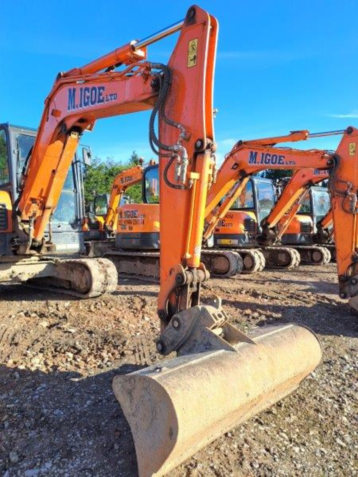 Doosan DX63-3 6t excavator, serial no. DHKCEAAYCK6002279, Year: 2021, hours: 2,764, Key: 1, with - Bild 14 aus 19