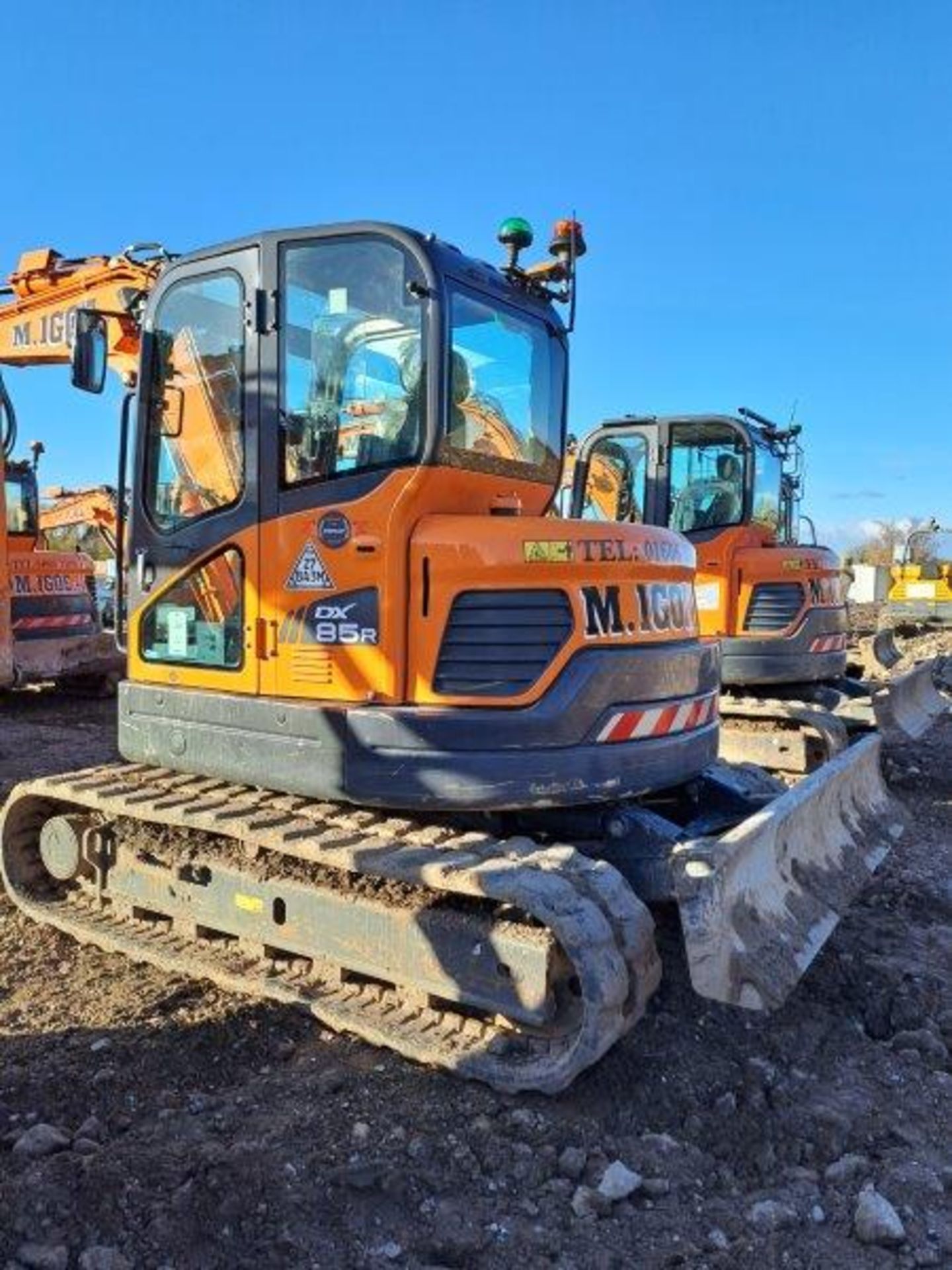 Doosan DX85R-3 8t excavator, serial no. DHKCEAAVAL6003078, Year: 2021, Hours: 2,740, Key: 1, with - Image 5 of 17