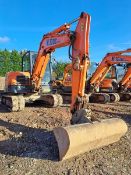 Doosan DX63-3 6t excavator, serial no. DHKCEAAYCK6002279, Year: 2021, hours: 2,764, Key: 1, with