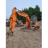 Doosan DX140LCR-3 14t excavator, serial no. DHKCEBAXCF0002061, Year: 2016, Hours: 7,713, Key: 1,