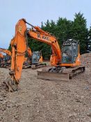 Doosan DX140LCR-3 14t excavator, serial no. DHKCEBAXCF0002061, Year: 2016, Hours: 7,713, Key: 1,