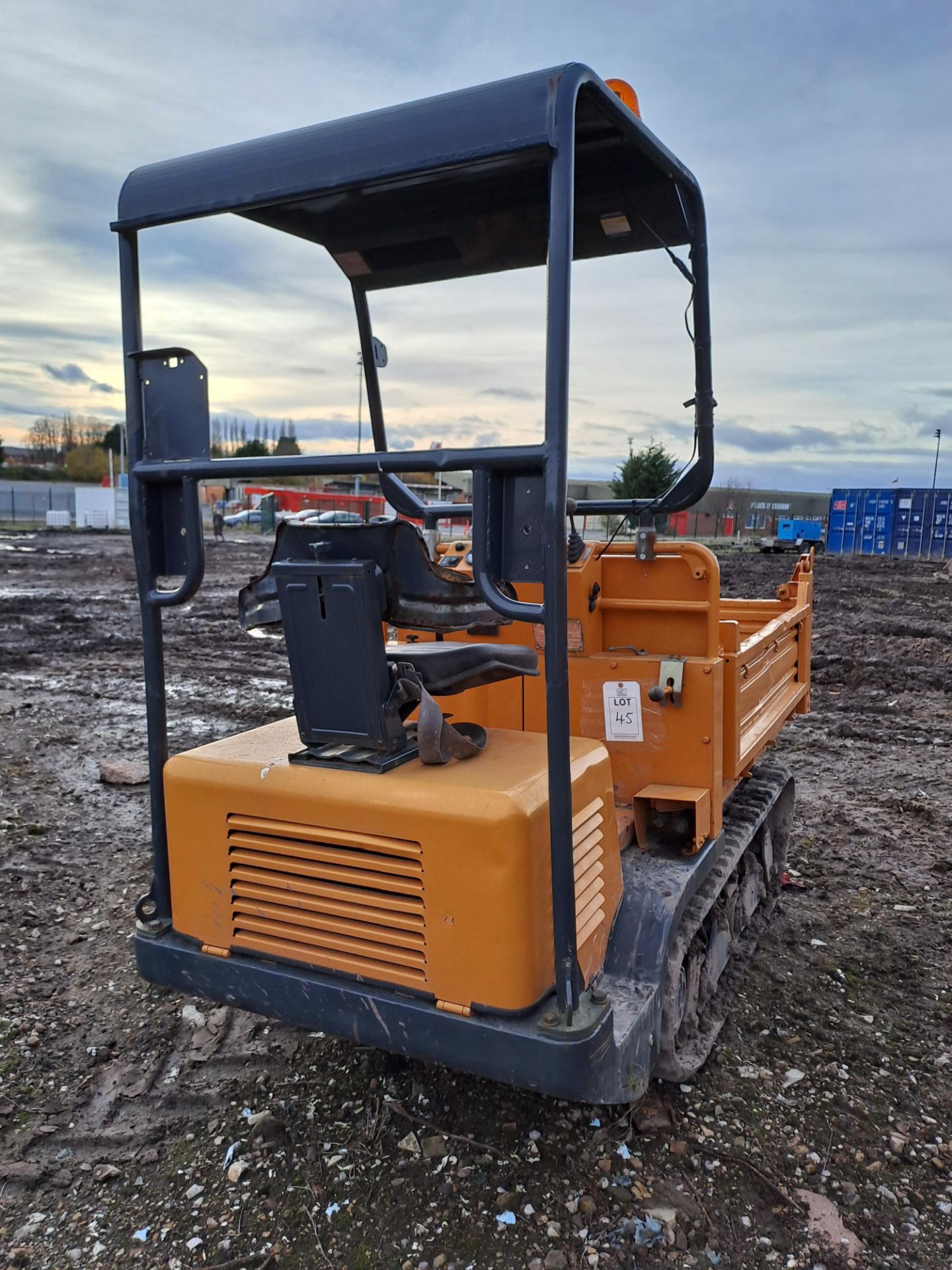 Messersi TCH1500/C/U tracked dumper, serial no. A7002349, year: 2007, with green light, orange - Image 4 of 9