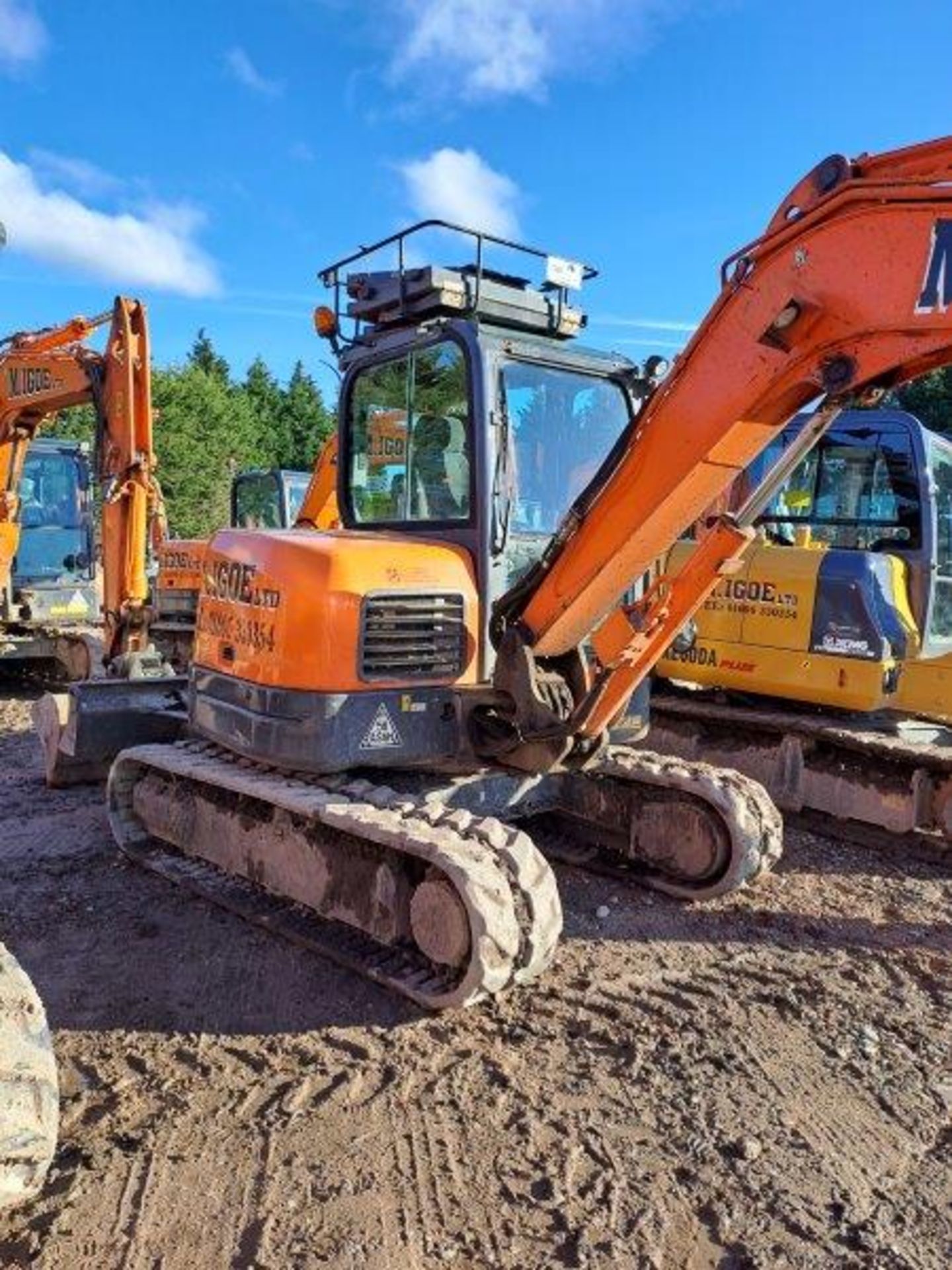 Doosan DX63-3 6t excavator, serial no. DHKCEAAYAH6001945, Year: 2018, Hours: 4,314, Key: 1, with - Image 10 of 15