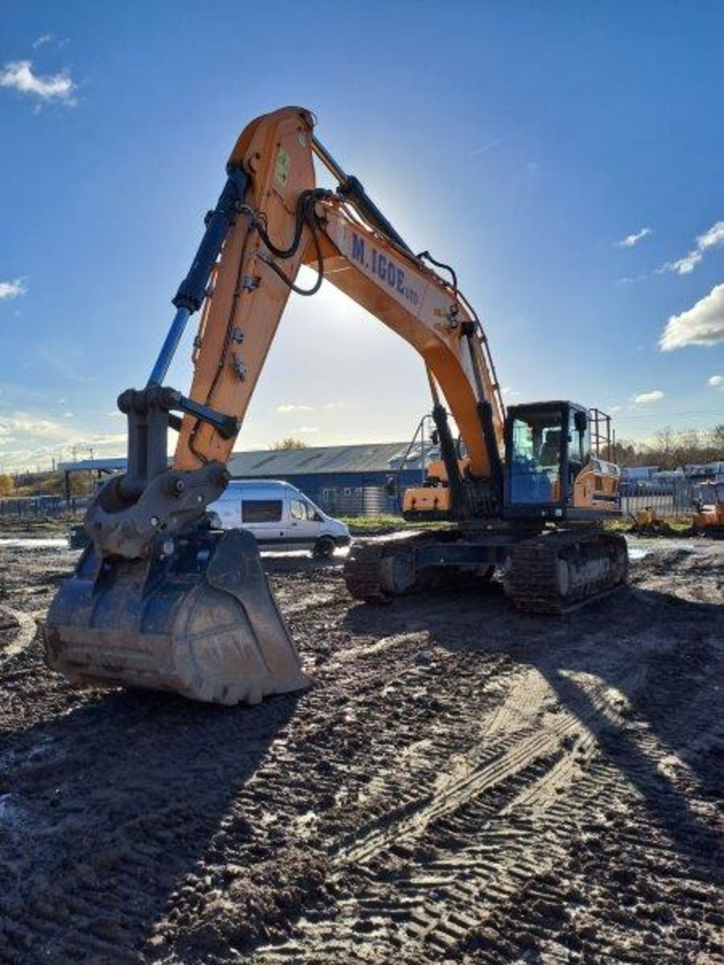 Hyundai HX430L 43t excavator, serial no. HHKHKC01CE0000027, Year: 01/2021, hours: 379, Key: 1, - Image 6 of 26