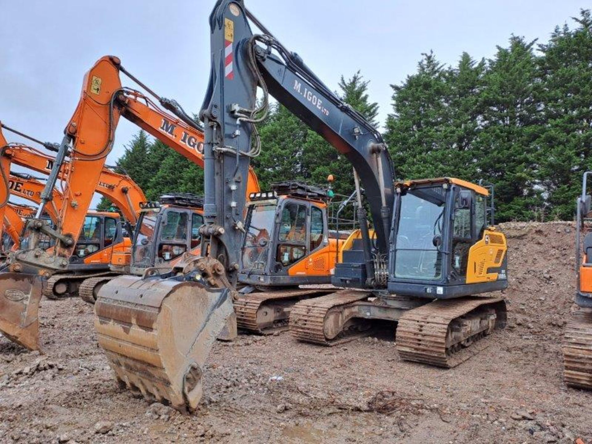 Hyundai HX140AL 14t excavator, serial no. HHKHE433CE0000166, Year: 2022, hours: 1,497, Key: 1, - Image 3 of 21