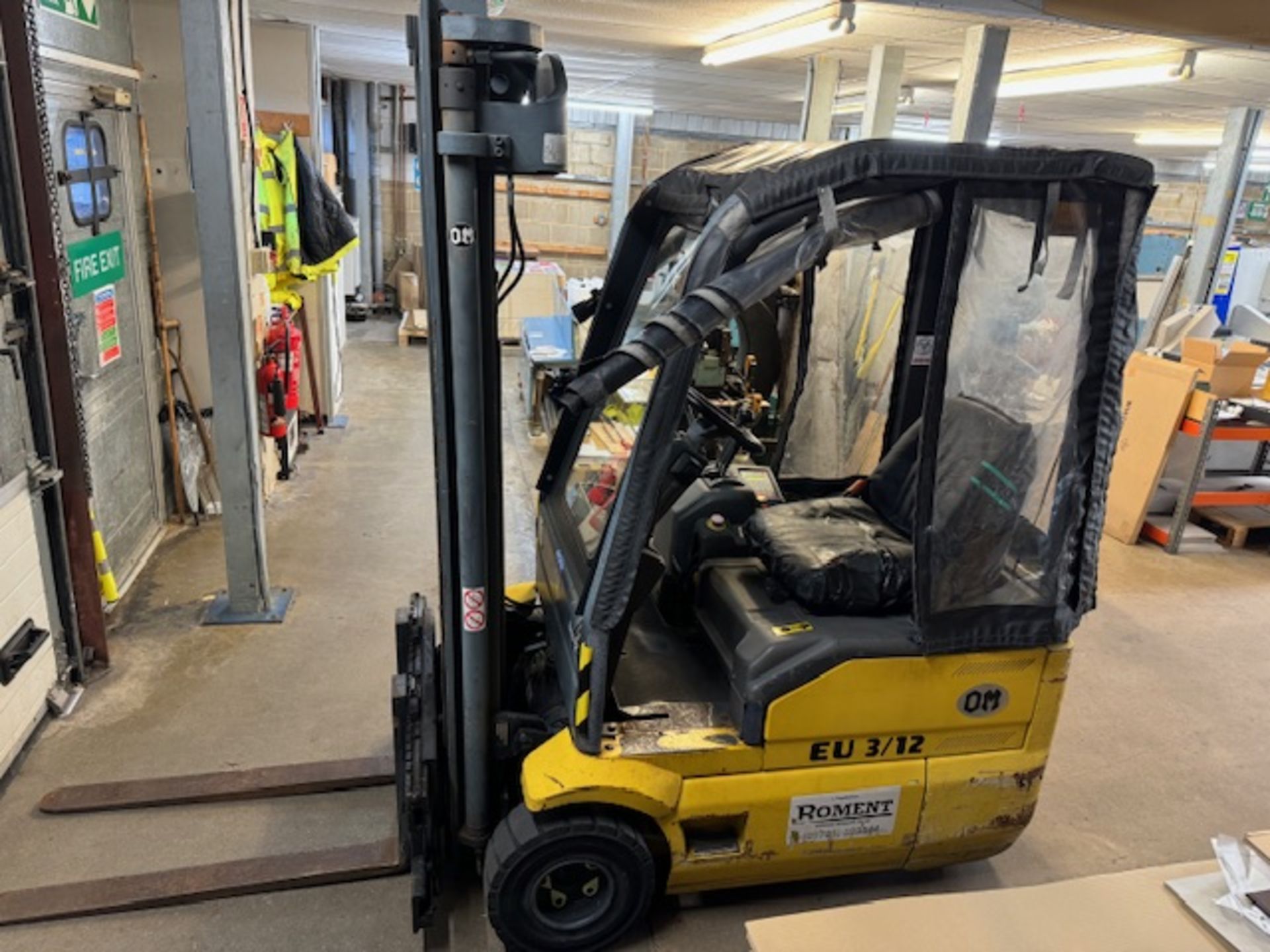 Fiat OM EU 3/12 electric forklift truck - Image 2 of 10