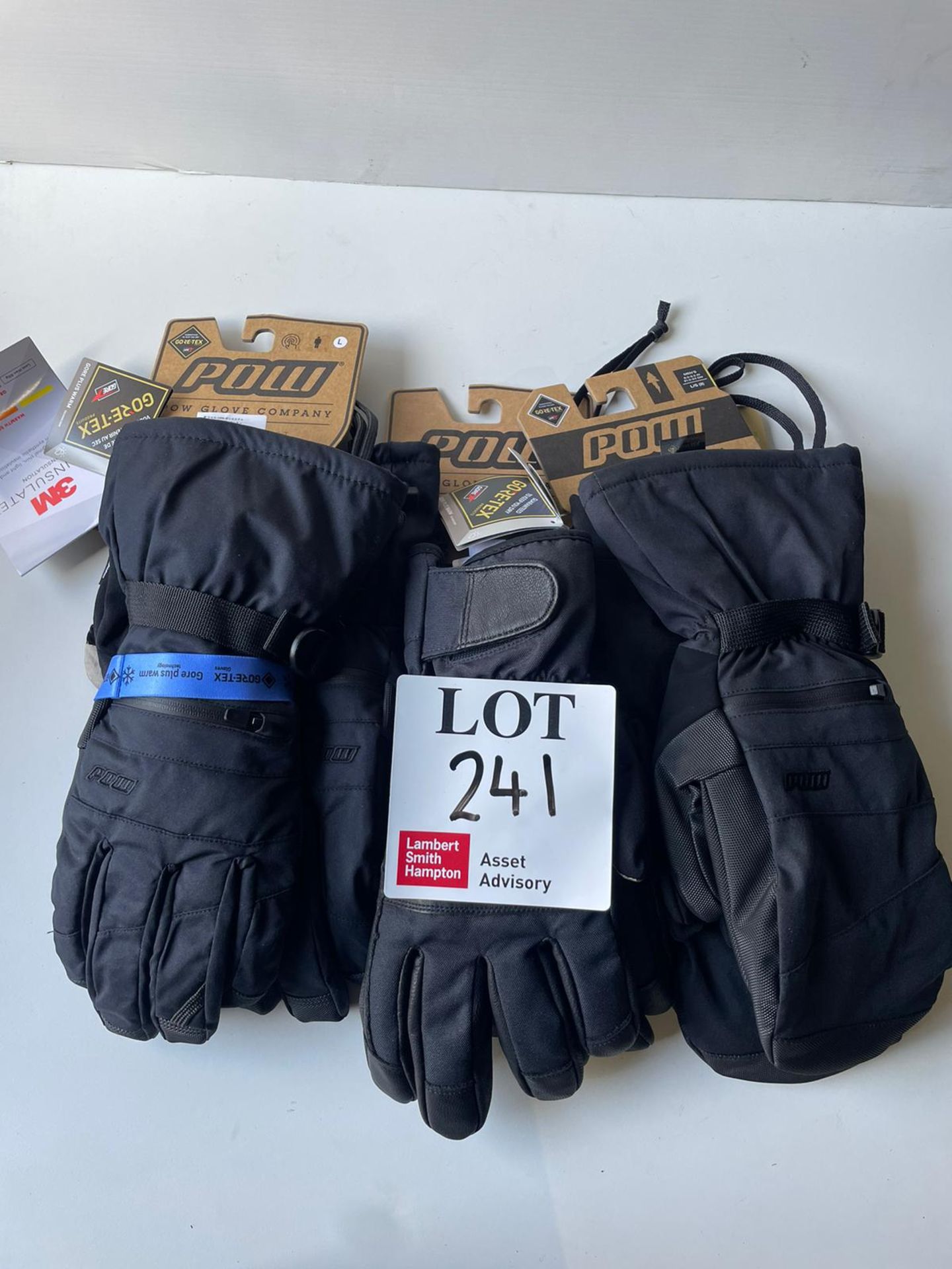 Two Pow mens gloves and mittens, L