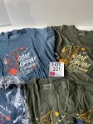 Dakine mens t-shirts, 2 blue XL, 2 green L / green XL