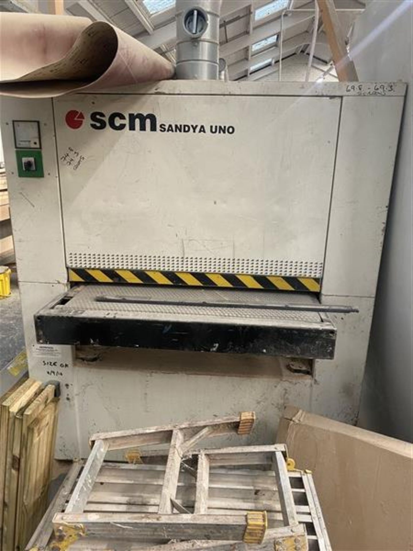 SCM Sandya Uno through feed wide belt sanding machine - Bild 3 aus 4