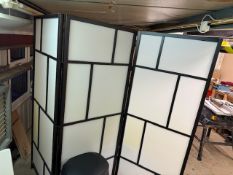 2 x 3 section folding divider screens