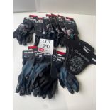 Ten Dakine assorted bike gloves and bike guards