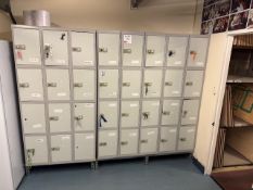 8 x 4 section personal lockers