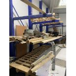 Steel framed bolted adjustable 750kg bar and length racks to three levels