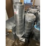 Five various sized ducting filters