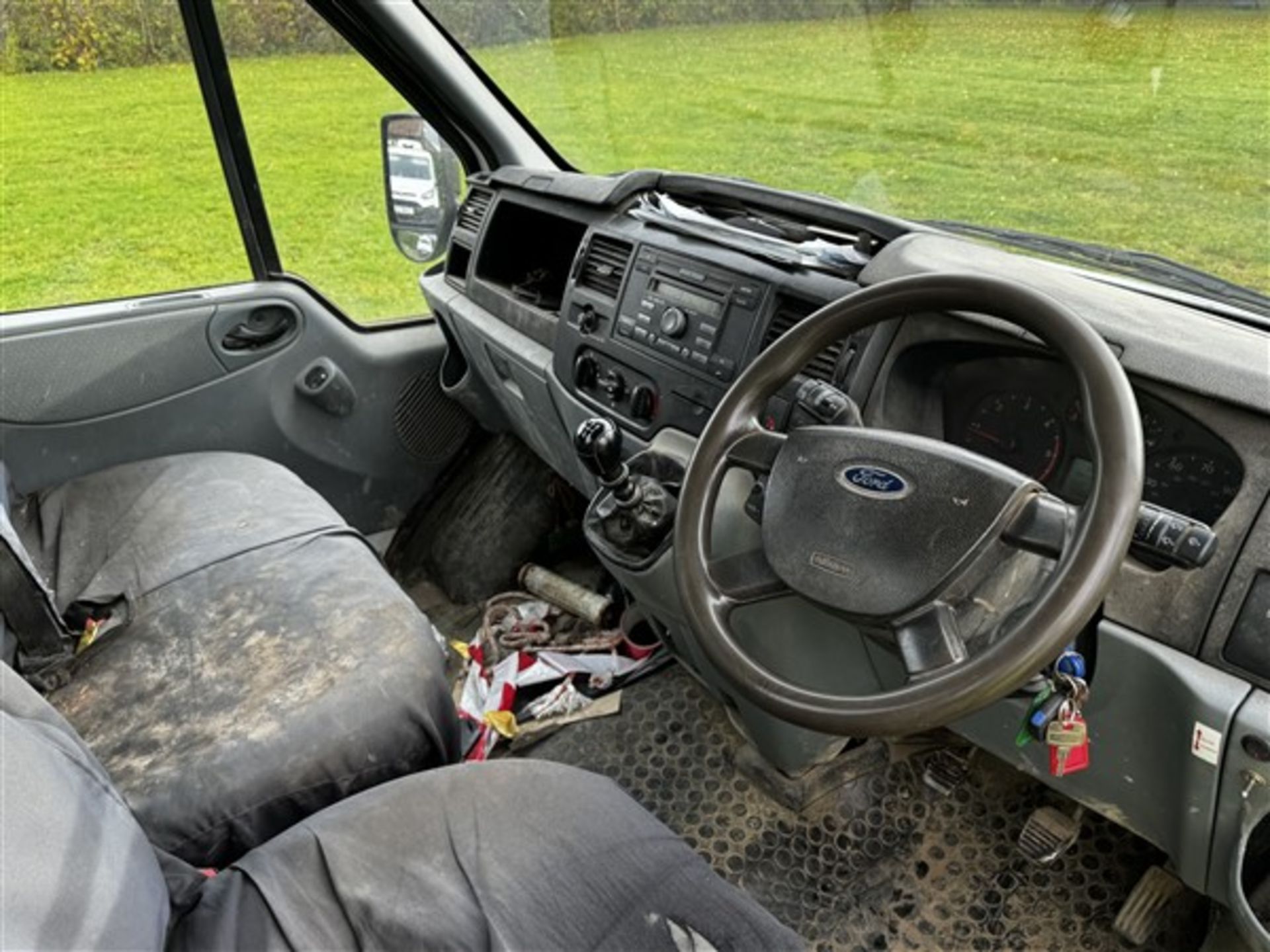 Ford Transit 100 T350 tipper, reg no. BF14 XML mileage 175,023, two keys, V5 - yes Damaged driver - Image 7 of 21