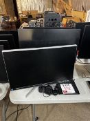 x2 Dell monitors & x1 Acer, with keyboard and mouse