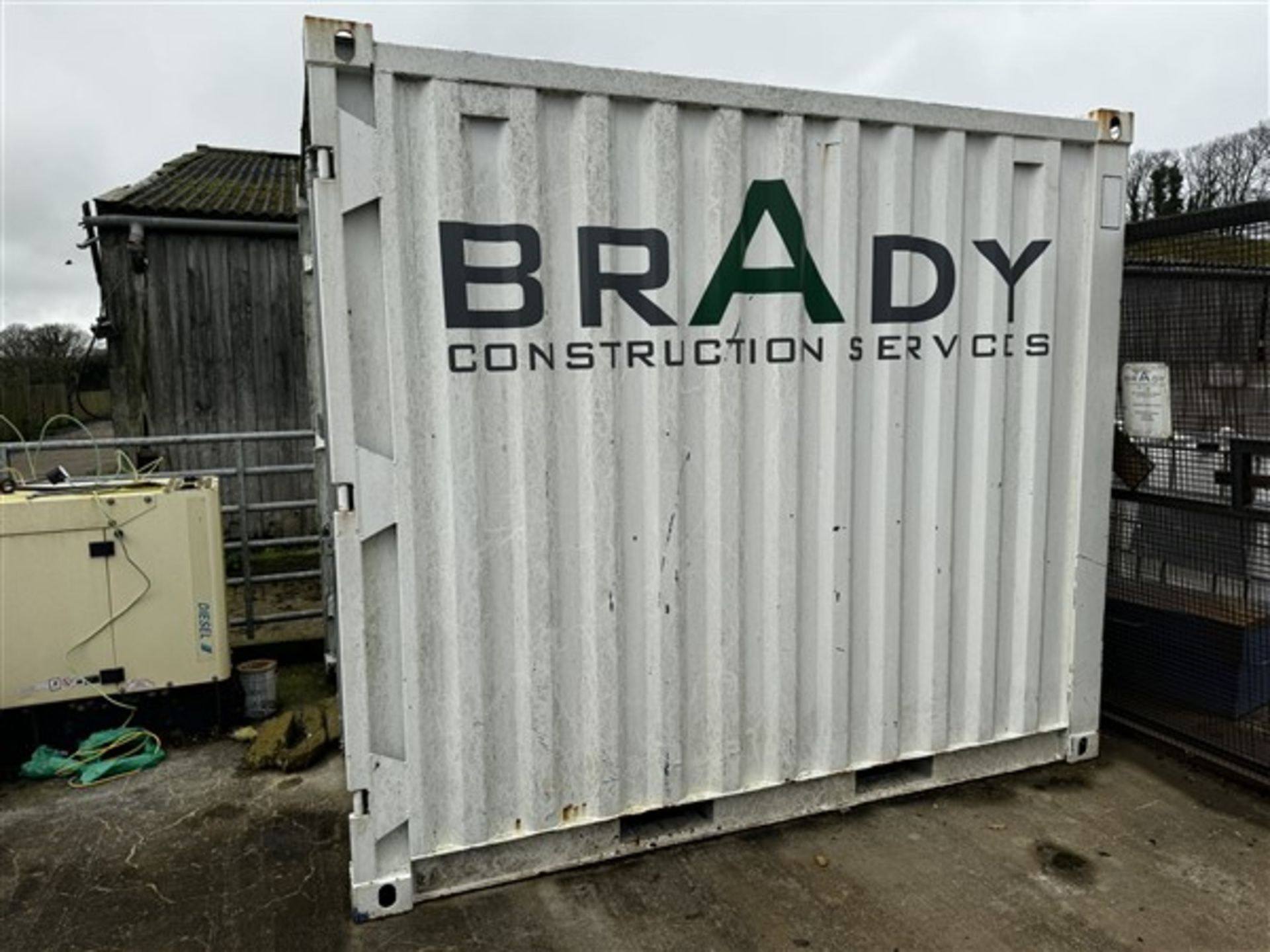 10ftt x 8ft lockable site container, tare 825kg, net 6500kg - Image 3 of 9