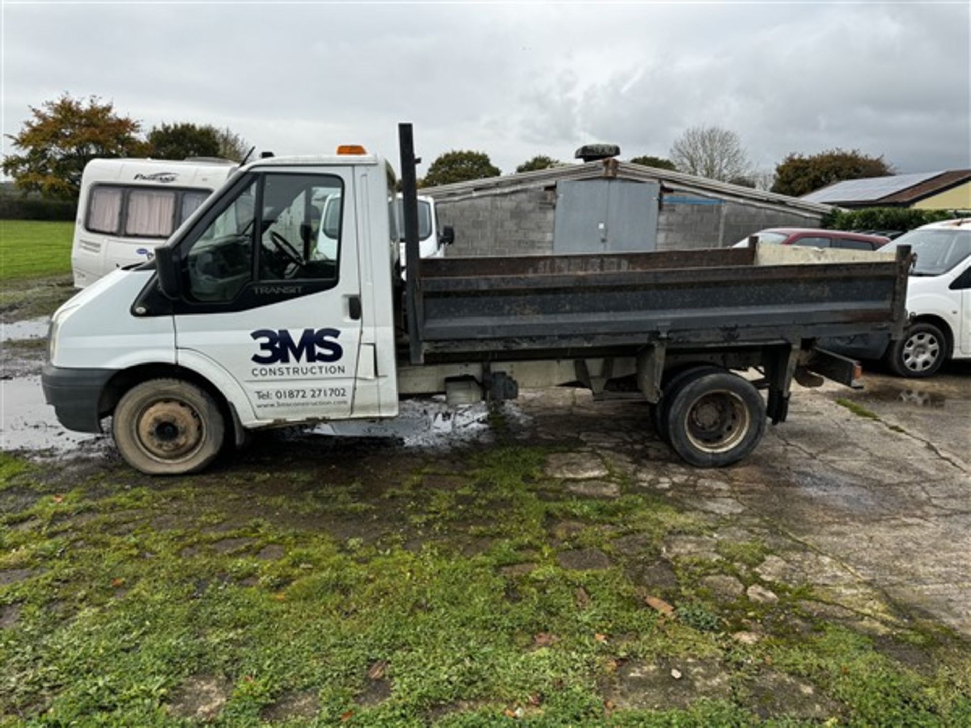 Ford Transit 100 T350 tipper, reg no. BF14 XML mileage 175,023, two keys, V5 - yes Damaged driver - Image 2 of 21