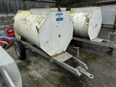 Bowser Supply Bunded Bowser 1000L single axle site bowser trailer, serial no. 7982