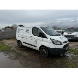 Ford Transit Custom 270 Eco-Tech, reg no. YK16 BYP mileage 227,019, two keys, V5 - yes, missing gear