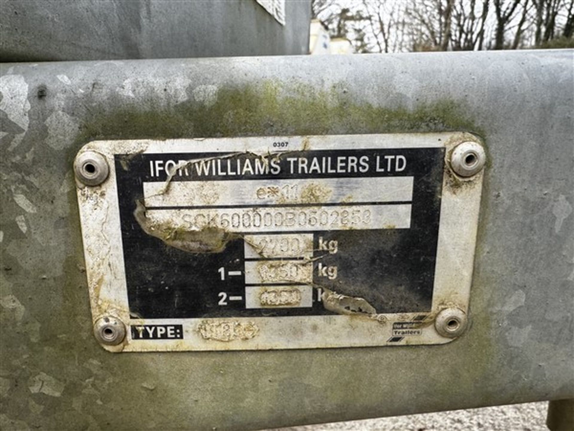 Ifor Williams TT85G tipper trailer, twin axle, serial no. SCK600000B0602853, bed measurements length - Image 3 of 10