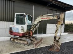 Takeuchi TB228 compact excavator, serial no 122802294, operating mass 2885, year 2012, hours 2528 (