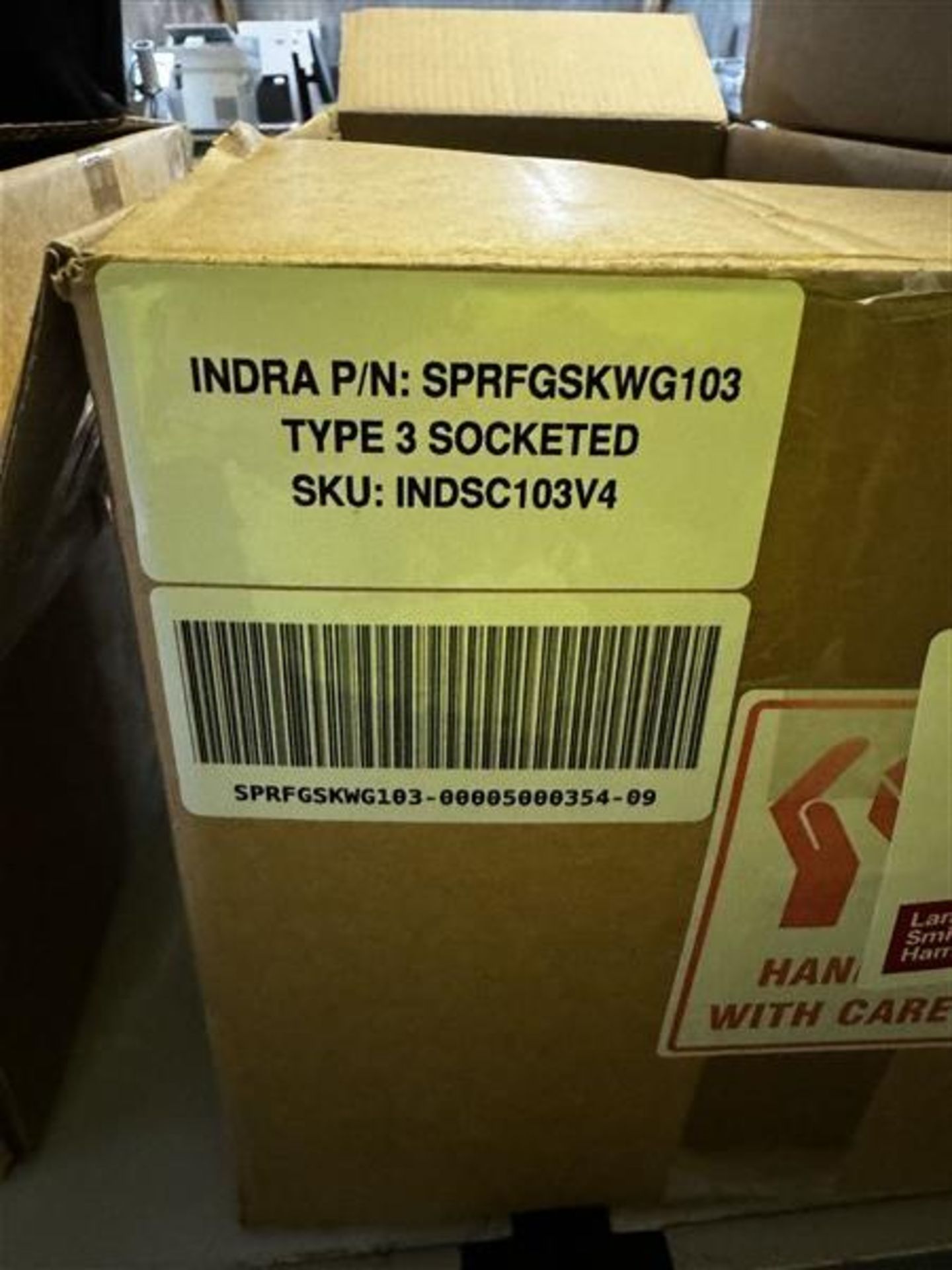 Indra Type 3 socketed electric car charger, part no. SPRFGSKWG103, SKU: INDSC103V4 - Image 2 of 3