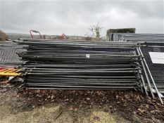 Assorted quantity of Heras fencing as lotted, H 1.8m x L 3.4m