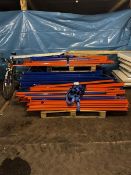 Eight bays of assorted boltless adjustable racking (dismantled), height 2m x width 90cm