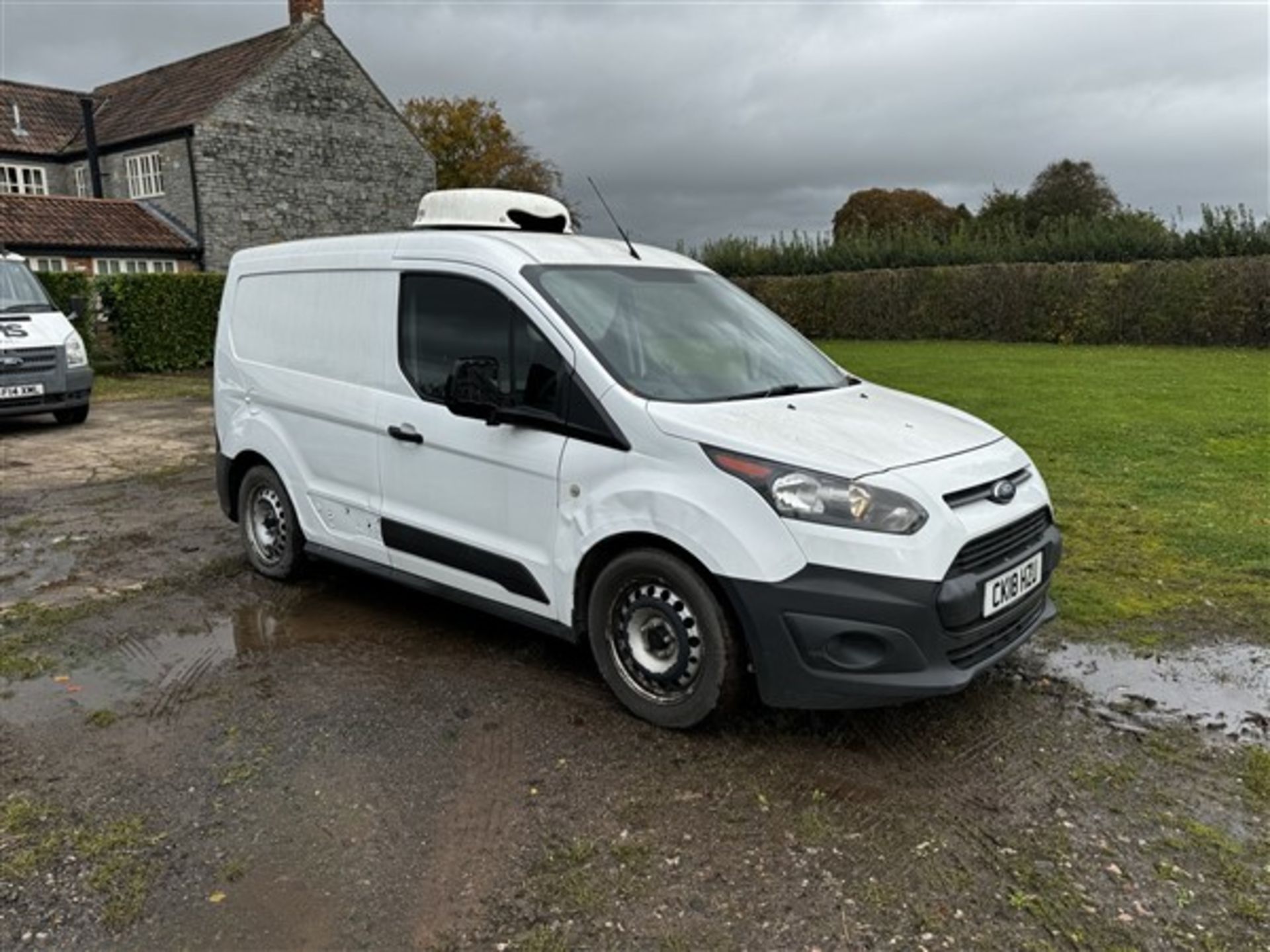 Ford Transit Connect refridgerated panel van, reg no. CK18 HZU mileage 92,243, one key, V5 - yes