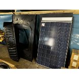 Four solar panels with Renusol plastic housings