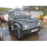 Landrover Defender 90 County TD5 2.5 4WD station wagon, reg no. YH53 NNA (2003), recorded mileage
