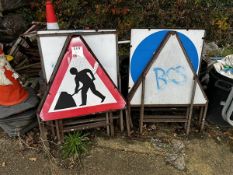 Site signage and traffic cones (assorted)