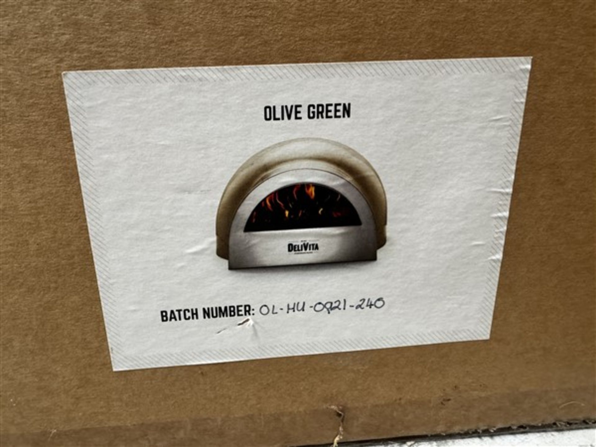 DeliVita olive green pizza oven Batch no: OL-HU-0921-240T (Located at South Brent: Viewing and - Image 2 of 3