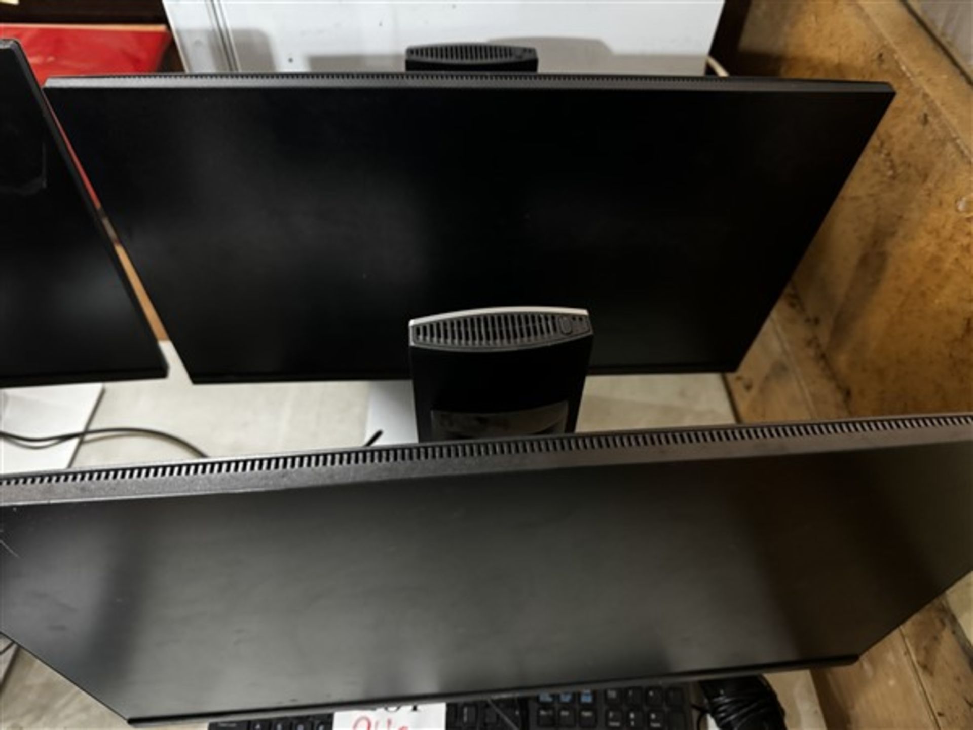 x2 Dell monitors with keyboard & mouse - Image 2 of 2
